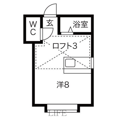 ＡＭＳ本通Ａ棟の物件間取画像